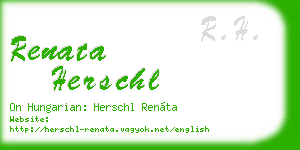 renata herschl business card
